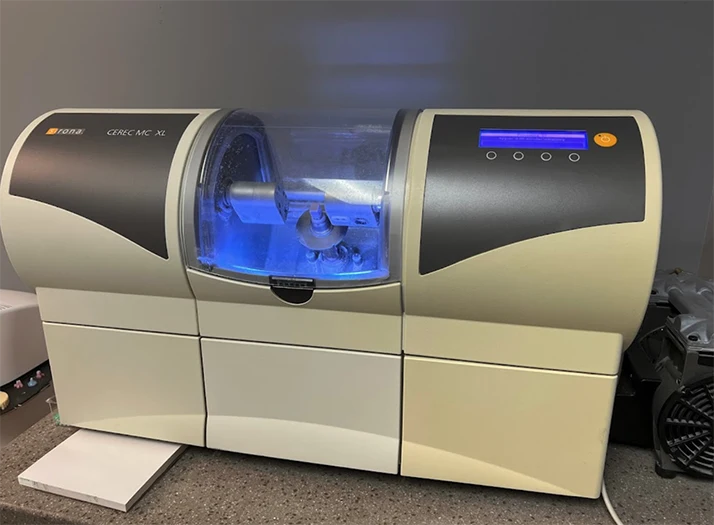 A dental crown machine.